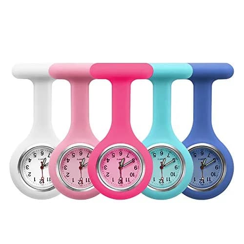Groupcow 5pcs Silicone Nurses Watch | Digital Display, 86mm Case Diameter thumbnail 1