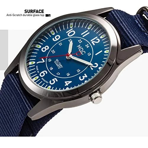 Infantry MDC Men's Field Watch 40mm Blue Nylon Strap | Japanese Quartz Movement thumbnail 8