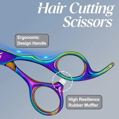 JAVENPROLIU Professional Hair Cutting Shears 6.5 Inch (16.5 cm) | Japanese 440C Steel Barber Scissors thumbnail 4