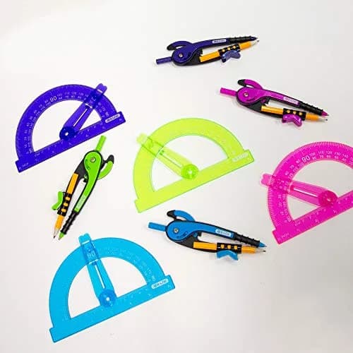 BAZIC PRODUCTS Scale-Arm Compass with #2 Wood Pencil | Geometry & Technical Drawing Tool thumbnail 6