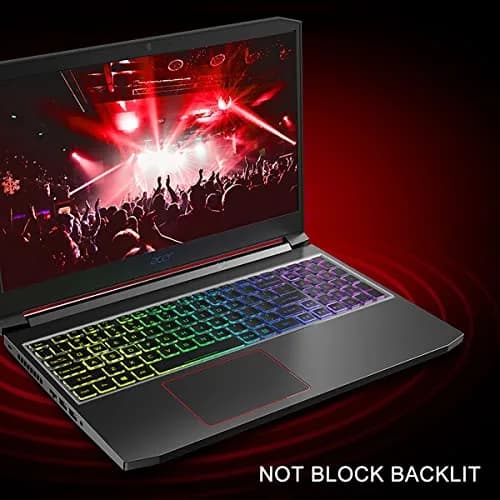 MUBUY-GOL Keyboard Cover for Acer Nitro 5, Nitro 16, Nitro 17, Predator Helios 300 | Durable, Transparent & Waterproof thumbnail 6
