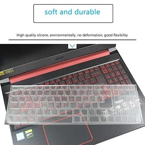 MUBUY-GOL Keyboard Cover for Acer Nitro 5, Nitro 16, Nitro 17, Predator Helios 300 | Durable, Transparent & Waterproof thumbnail 7
