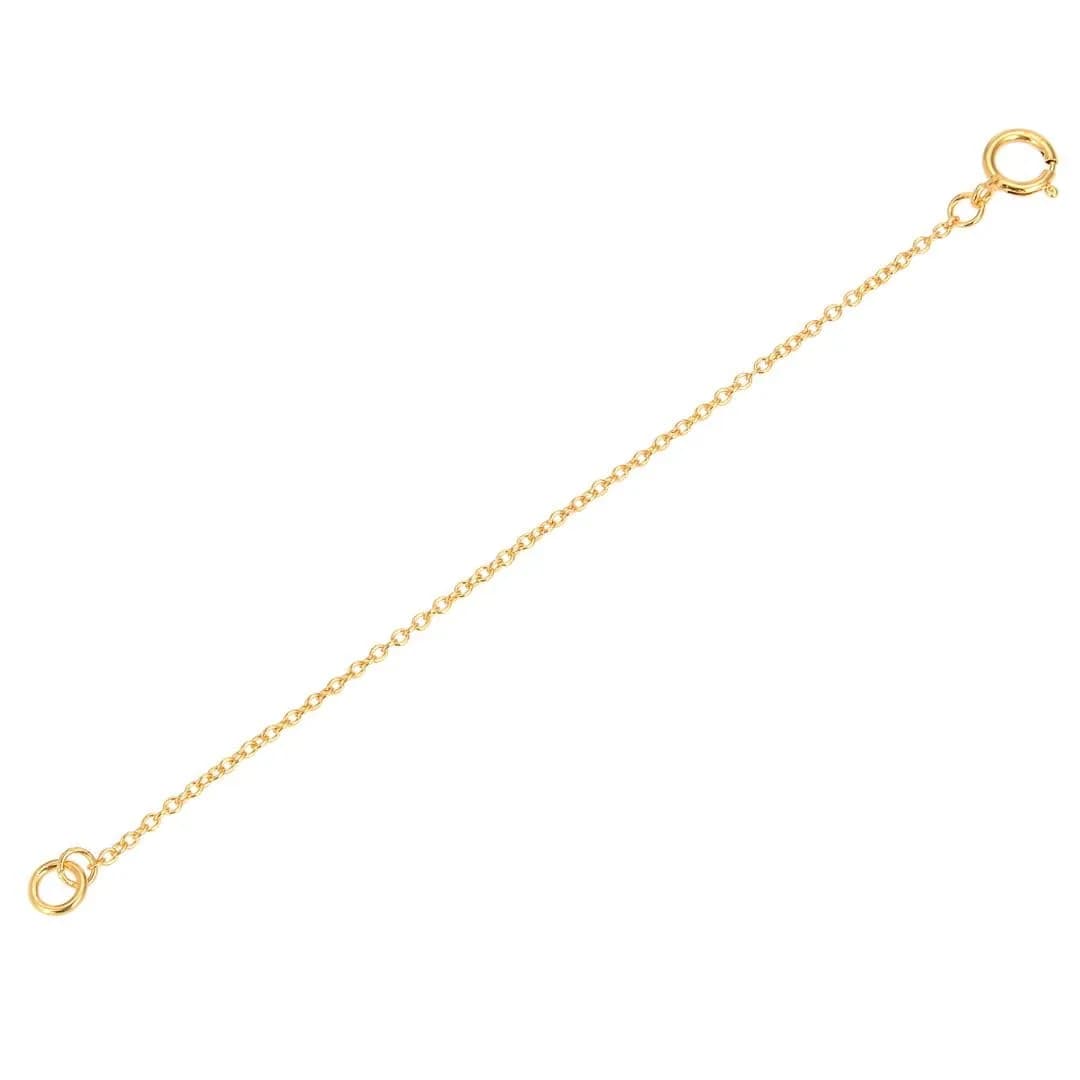 Adabele 18K Gold Plated Sterling Silver Chain Extender Clasp 5 Inch (12.7cm) | Adjustable Necklace Bracelet Anklet