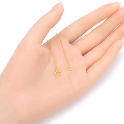 Adabele 18K Gold Plated Sterling Silver Chain Extender Clasp 5 Inch (12.7cm) | Adjustable Necklace Bracelet Anklet thumbnail 3