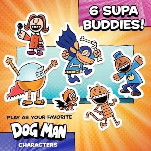 University Games Dog Man: Attack of the Fleas Game (UG-07010) | Cooperative Family Board Game for Kids 7+ thumbnail 5