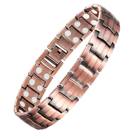 Feraco Copper Magnetic Bracelet for Men | 22cm (8.66") thumbnail 1