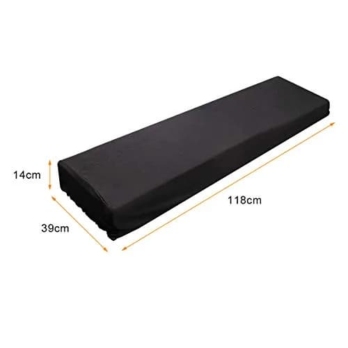 Coolrunner Piano Keyboard Dust Cover for 61/76/88 Keys | Elastic Cord Locking Clasp, Machine Washable thumbnail 2