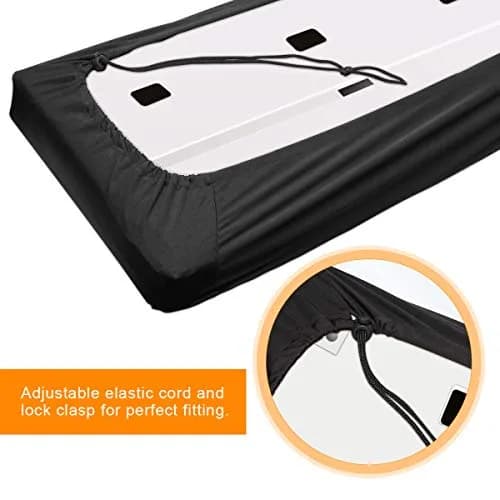 Coolrunner Piano Keyboard Dust Cover for 61/76/88 Keys | Elastic Cord Locking Clasp, Machine Washable thumbnail 3