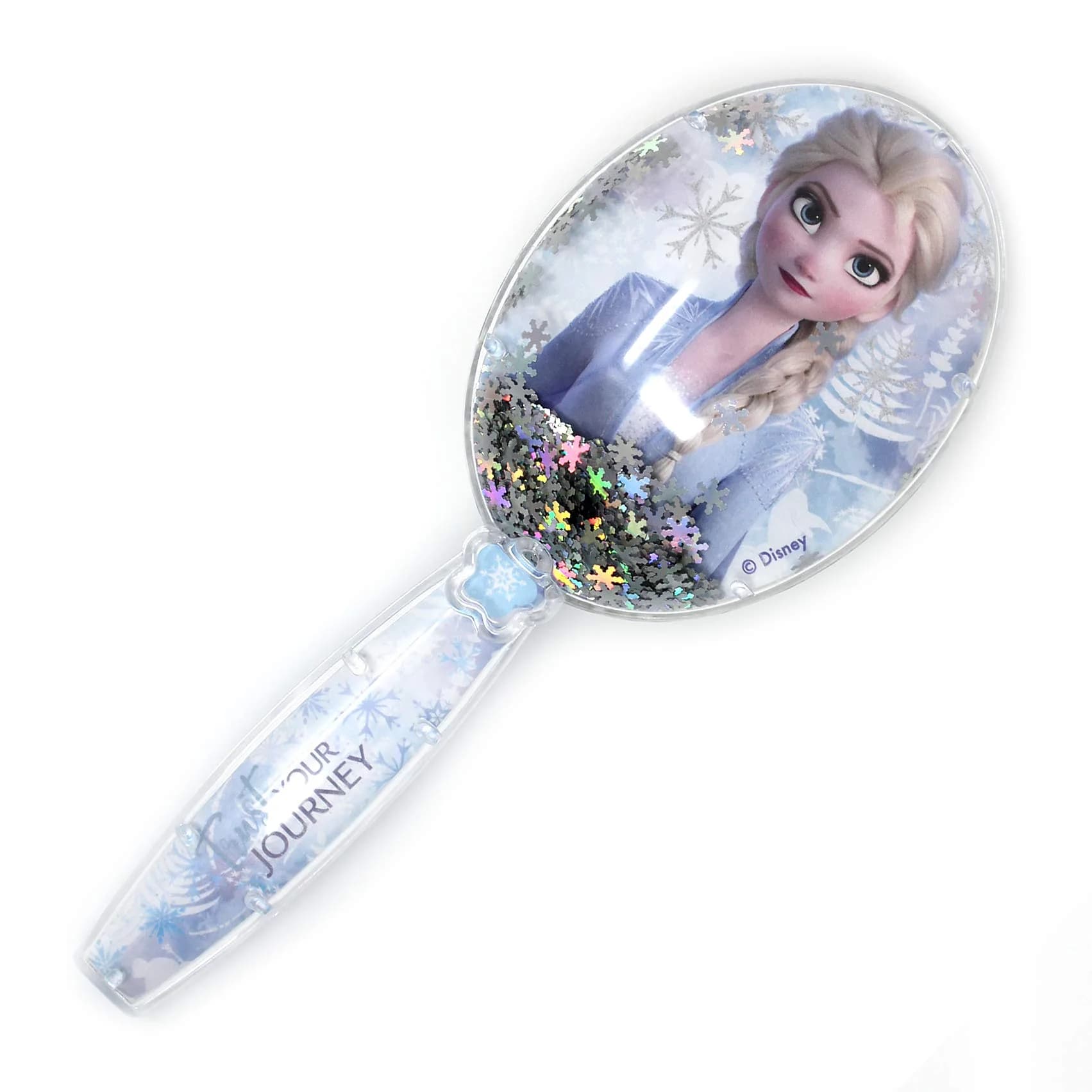 LUV HER Gabby's Dollhouse Confetti Hair Brush | Gentle Detangling Kids Hair Brush Ages 3+ — Snowflake Confetti Hair Brush