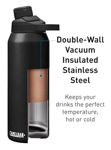 CamelBak Chute Mag Stainless Steel Water Bottle 946ml (32oz) | One-Handed Magnetic Cap & 12hr Cold Retention thumbnail 4