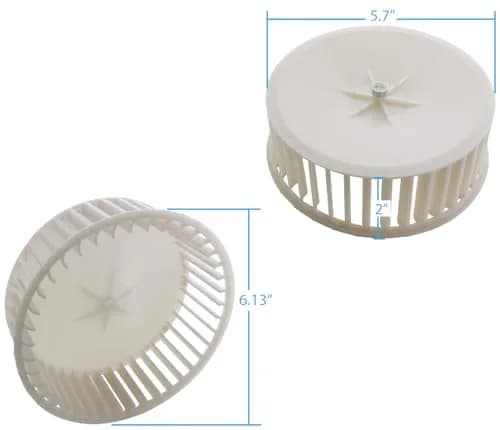 KITCHEN BASICS 101 Fan Blower Wheel Assembly 6.1in Made in USA | Compatible with Broan Nutone thumbnail 2