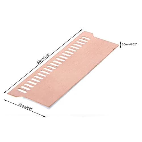 Easycargo Copper RAM Heatsink Kit 63mmx23mm (2-Pack) | Low Profile Cooling for Laptops & Notebooks thumbnail 2
