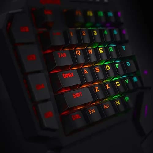 Redragon K585 DITI One-Handed RGB Mechanical Gaming Keypad with Hot-Swappable Switches & Wrist Rest | 42-Key Tactical Layout thumbnail 9