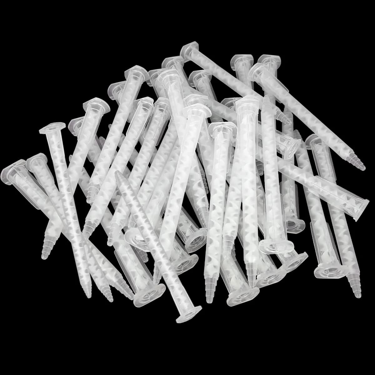 FRIGIIRE Epoxy Mixing Nozzle Tip 50ml (1:1 Ratio, 50 Pieces) | Precision Adhesive Dispensing for Industrial & Craft Use