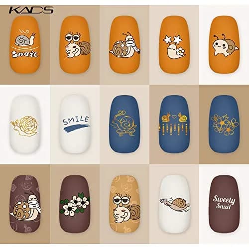 KADS Nail Stamping Plates Nature Template Image Design for Art Decoration and DIY Nail Art (NA034) | Reusable Stainless Steel Nail Art Template thumbnail 2