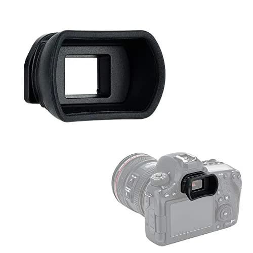 KIWIFOTOS Long Soft EF Eyecup Viewfinder for Canon Rebel T7 T6 EOS 90D 80D | Blocks Stray Light for Clearer View thumbnail 1