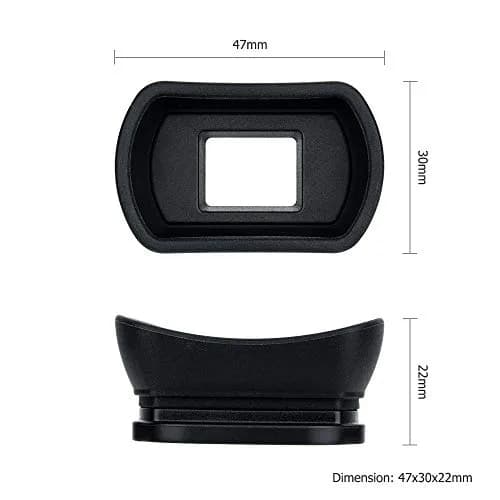 KIWIFOTOS Long Soft EF Eyecup Viewfinder for Canon Rebel T7 T6 EOS 90D 80D | Blocks Stray Light for Clearer View thumbnail 7
