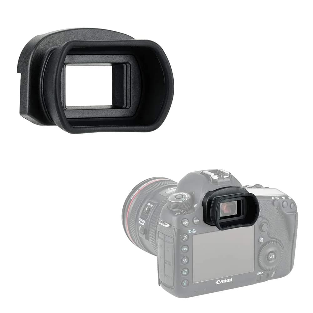 KIWIFOTOS Long Soft EF Eyecup Viewfinder for Canon Rebel T7 T6 EOS 90D 80D | Blocks Stray Light for Clearer View — Canon Eg Replacement