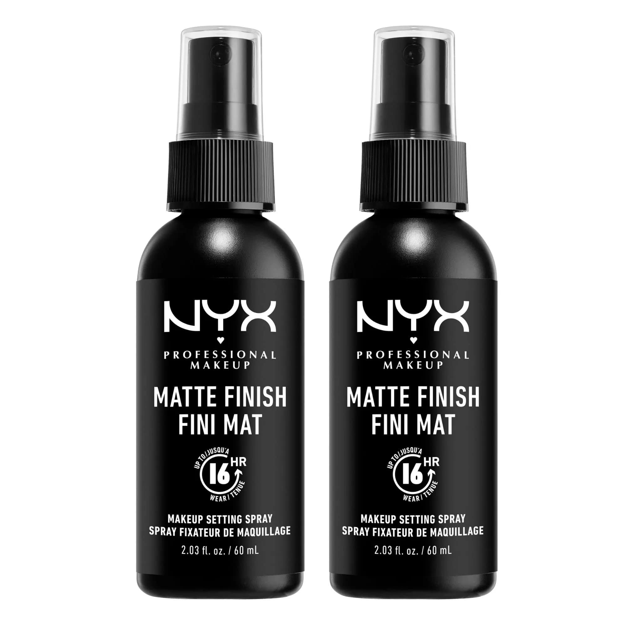 NYX PROFESSIONAL MAKEUP Matte Finish Setting Spray 203ml (6.8 Fl Oz) | Vegan Formula for 16HR Wear