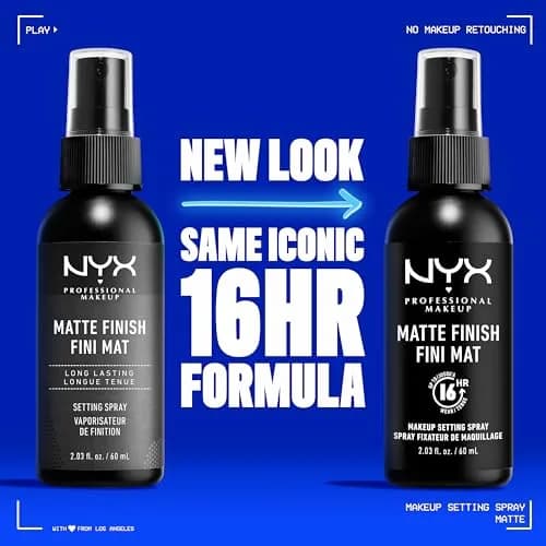 NYX PROFESSIONAL MAKEUP Matte Finish Setting Spray 203ml (6.8 Fl Oz) | Vegan Formula for 16HR Wear thumbnail 2