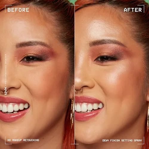 NYX PROFESSIONAL MAKEUP Matte + Dewy Setting Spray 203ml (6.87 Fl Oz) | Long-Lasting Face Mist for up to 16HR Wear thumbnail 6