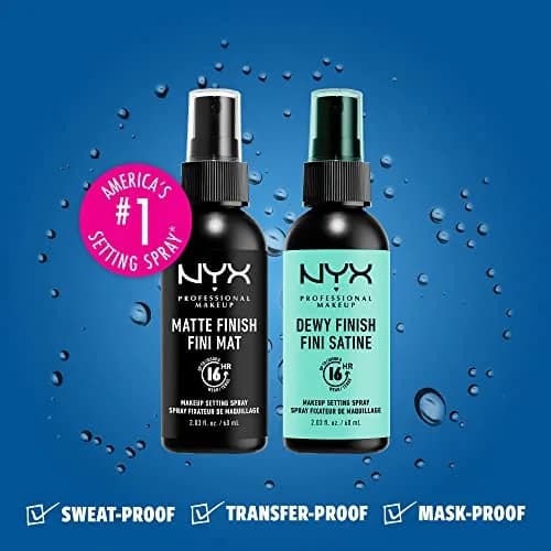 NYX PROFESSIONAL MAKEUP Matte + Dewy Setting Spray 203ml (6.87 Fl Oz) | Long-Lasting Face Mist for up to 16HR Wear thumbnail 3