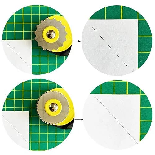AUTOTOOLHOME 45mm Rotary Cutter for Fabric Pinking Blades | Precise, Safe & Durable thumbnail 4