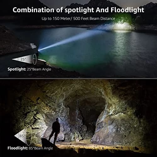 Lepro Rechargeable LED Headlamp 2 Pack | 2000 Lux Brightness, 150m Beam, USB-C Charging thumbnail 2