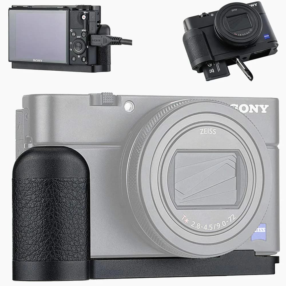 JJC Metal AGR2 RX100VII Hand Grip Holder for Sony RX100 VII 5.6cm (2.6in) | Premium Aluminium Alloy Construction - main product image