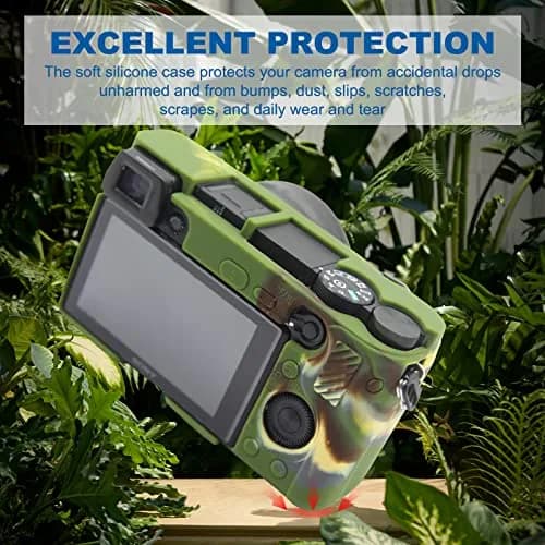 Easy Hood Silicone Camera Case for Sony Alpha A6100 A6300 A6400 (Rose) | Lightweight Protective Cover thumbnail 3