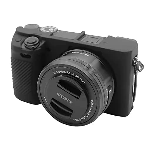Easy Hood Black Silicone Camera Case for Sony Alpha A6100 A6300 A6400 Cameras | Protective Skin thumbnail 1