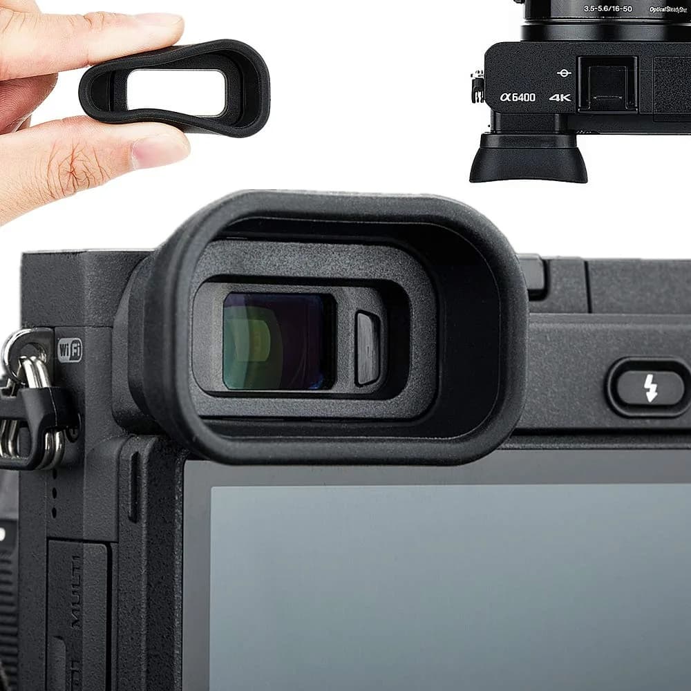 Kiorafoto Extended Eyecup for Sony A6600 A6500 A6400 Cameras | Replaces FDA-EP17 Viewfinder