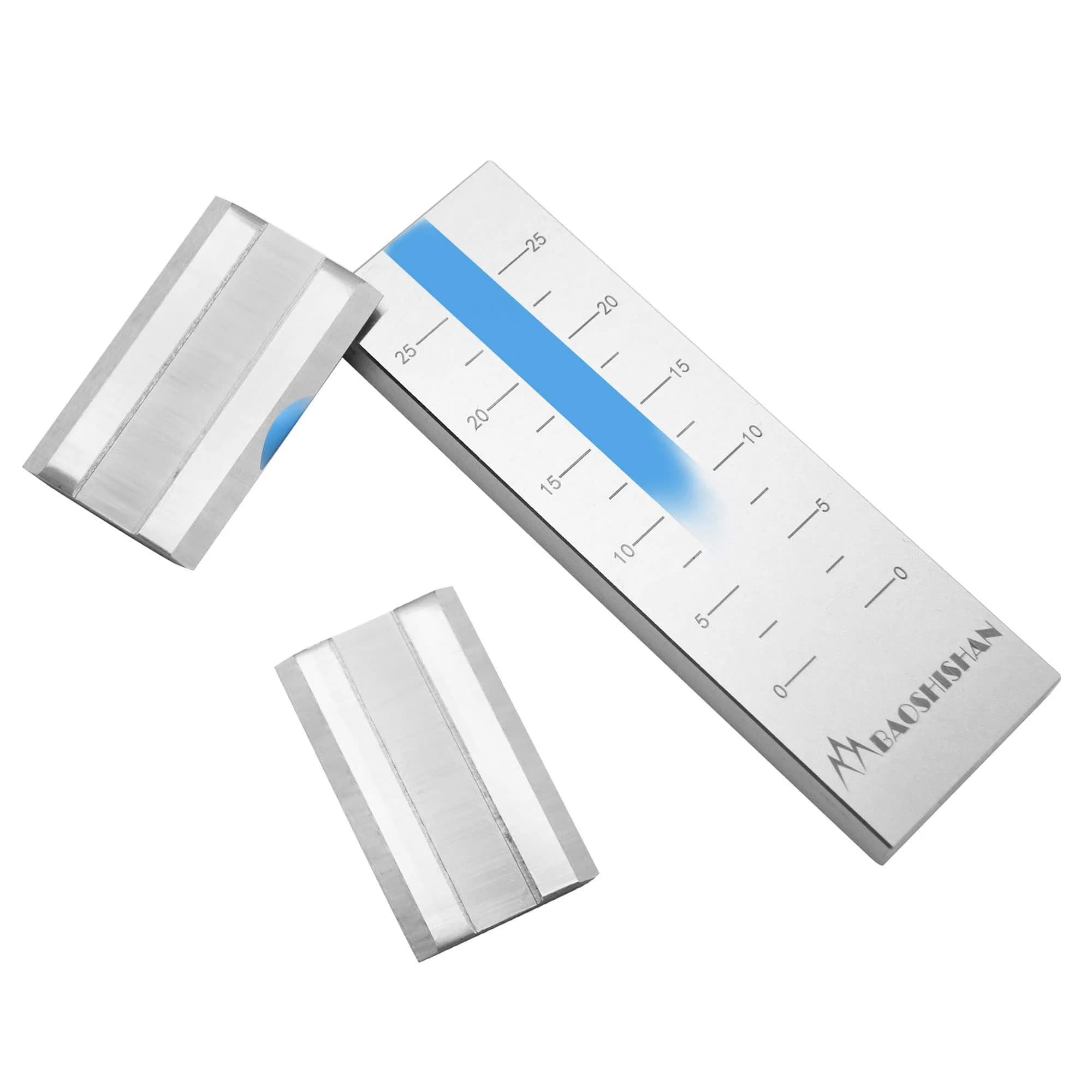 BAOSHISHAN 0-25μm Single Groove Grindometer Fineness Gauge | ISO Standard, Stainless Steel, Includes Spatula - main product image