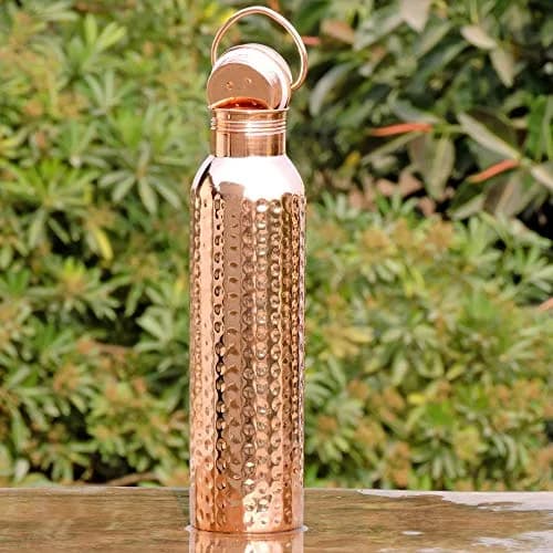 HealthGoodsIn Copper Water Bottle 600ml | Seamless Leakproof Copper Vessel for Ayurvedic Benefits thumbnail 9