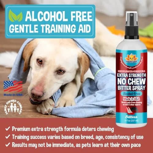 Bodhi Dog Bitter 2-in-1 No Chew & Hot Spot Spray 237ml (8 Fl Oz) | Alcohol-Free Natural Anti-Chew Remedy thumbnail 2