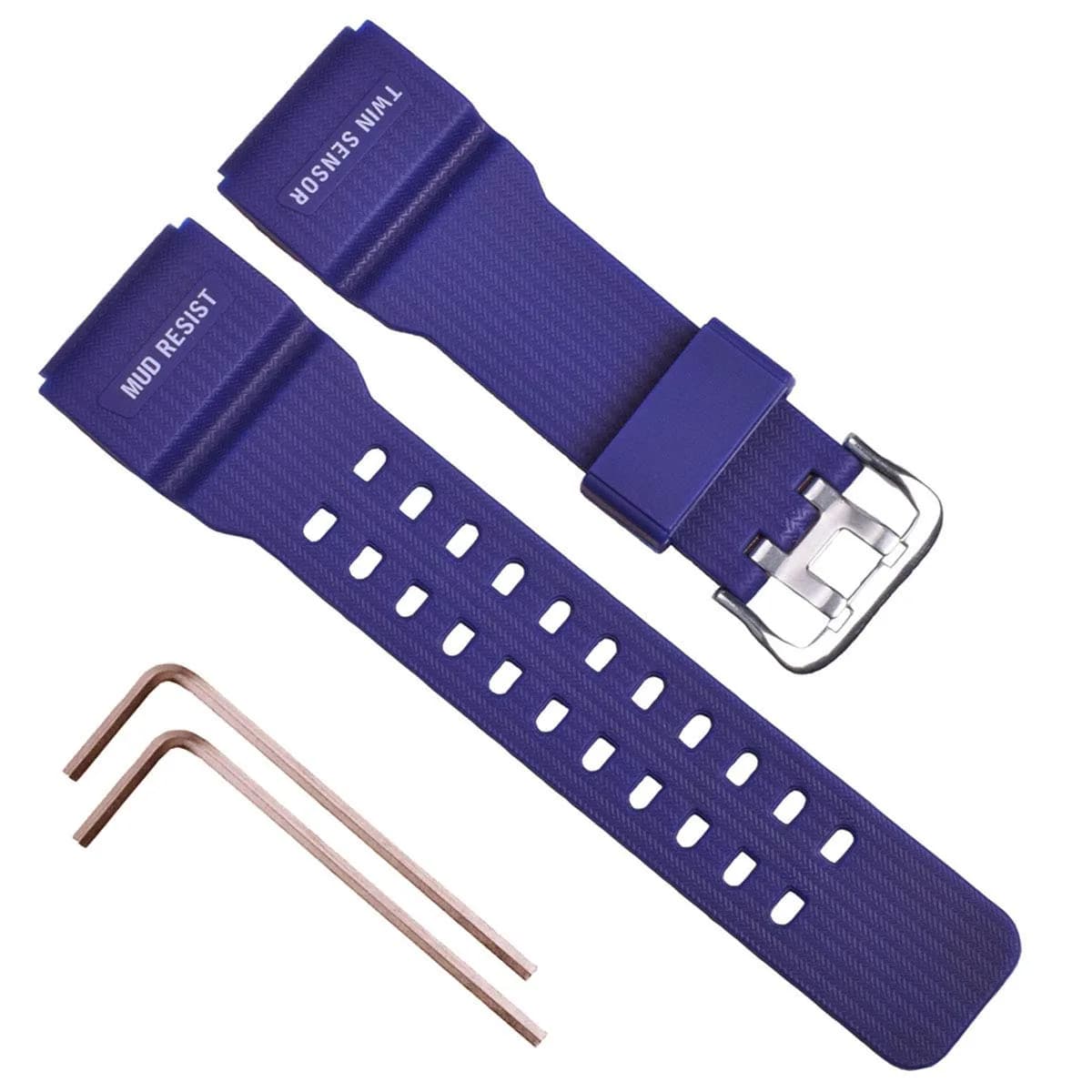 OliBoPo Silicone Watch Strap for Casio G-Shock GG-1000 | Durable, Comfortable & Water-Resistant (210mm x 24mm) — Blue