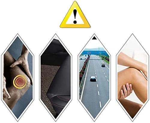 YQJ Black Leather Leg Support Car Seat Extender Cushion | Universal Fit for Long Drives thumbnail 6