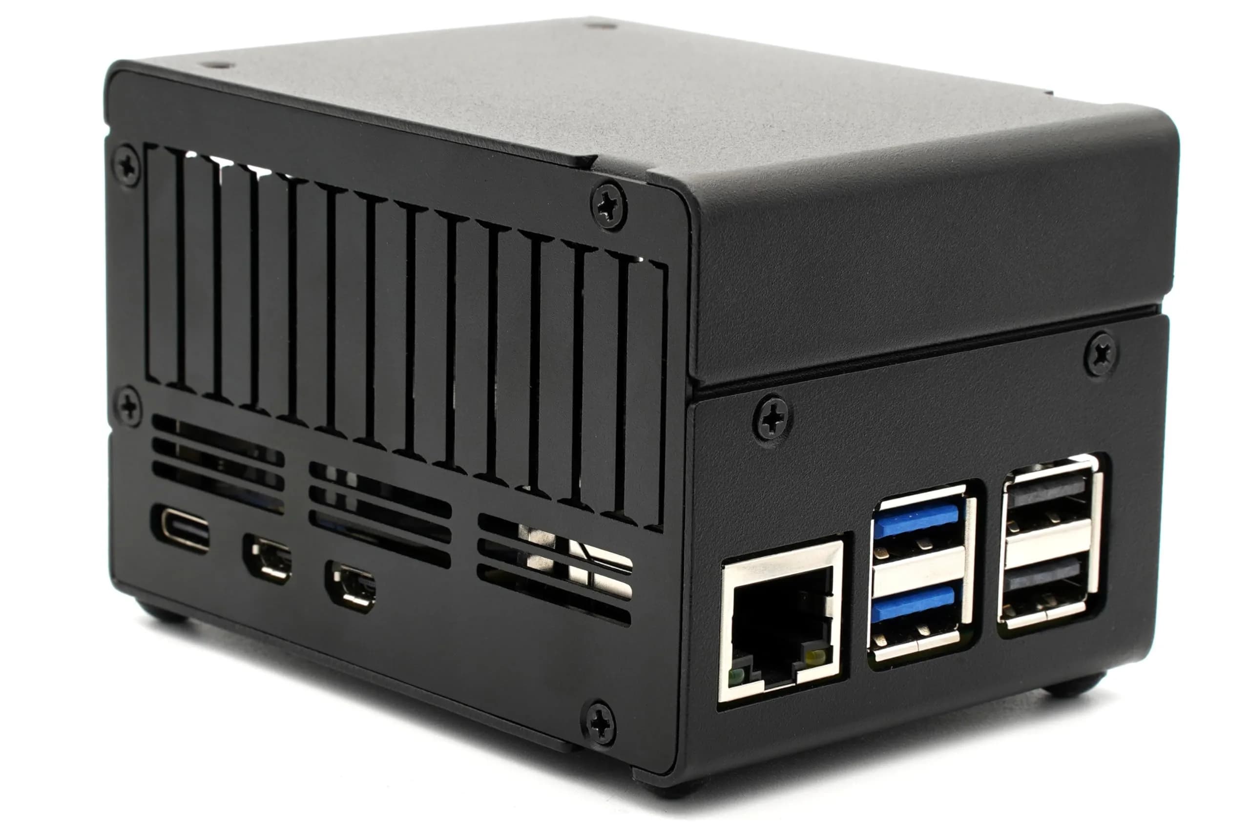 KKSB Raspberry Pi 5 Case with Space for Hats, Coolers & NVMe, Durable Aluminum & Steel - main product image
