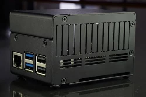 KKSB Raspberry Pi 5 Case with Space for Hats, Coolers & NVMe, Durable Aluminum & Steel thumbnail 3