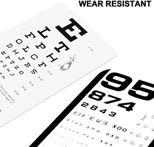 PECULA Pocket Eye Chart 2-in-1 Snellen & Rosenbaum 16.5cm (6.5in) | Vision Testing Tool for Small Spaces thumbnail 4