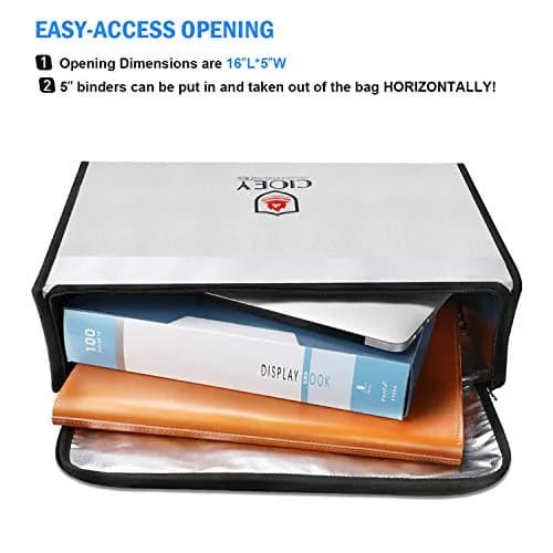 Cioey Fireproof Document Bag XL | Thermal Insulated & Waterproof thumbnail 4