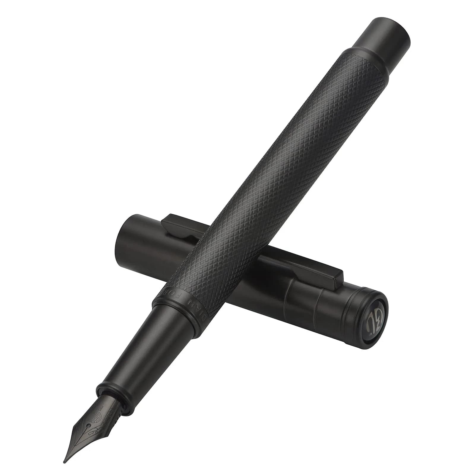 Asvine Hongdian 1851 Black Fountain Pen with Fine Point Nib - Smooth Ink Flow for Daily Writing
