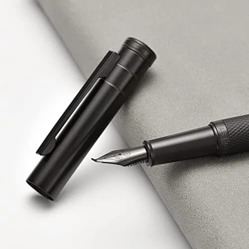 Asvine Black Forest Fude Pen, Bent Nib Calligraphy Fountain Pen 13.8cm (0.5-1.2mm) | Smooth Ink Flow thumbnail 7