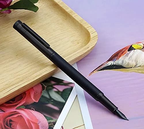 Asvine Black Forest Fude Pen, Bent Nib Calligraphy Fountain Pen 13.8cm (0.5-1.2mm) | Smooth Ink Flow thumbnail 8