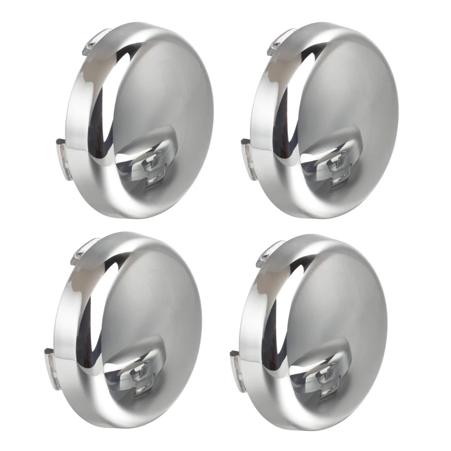 NTHREEAUTO Chrome Bullet LED Turn Signals Lens Cover Set of 4 | Universal Fit for Harley Motorcycles