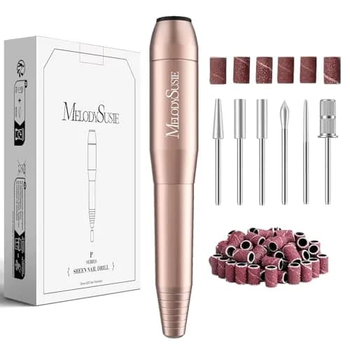 MelodySusie USB Nail Drill PC120I (Gold) 20,000RPM | Gentle Nail Prep for Professionals & Beginners thumbnail 1
