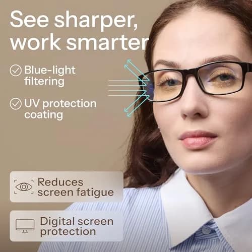 Gaoye 5-Pack Reading Glasses with Blue Light Filter 2.5 Diopter | Unisex Adult Classic Full Rim TR90 Frame thumbnail 6