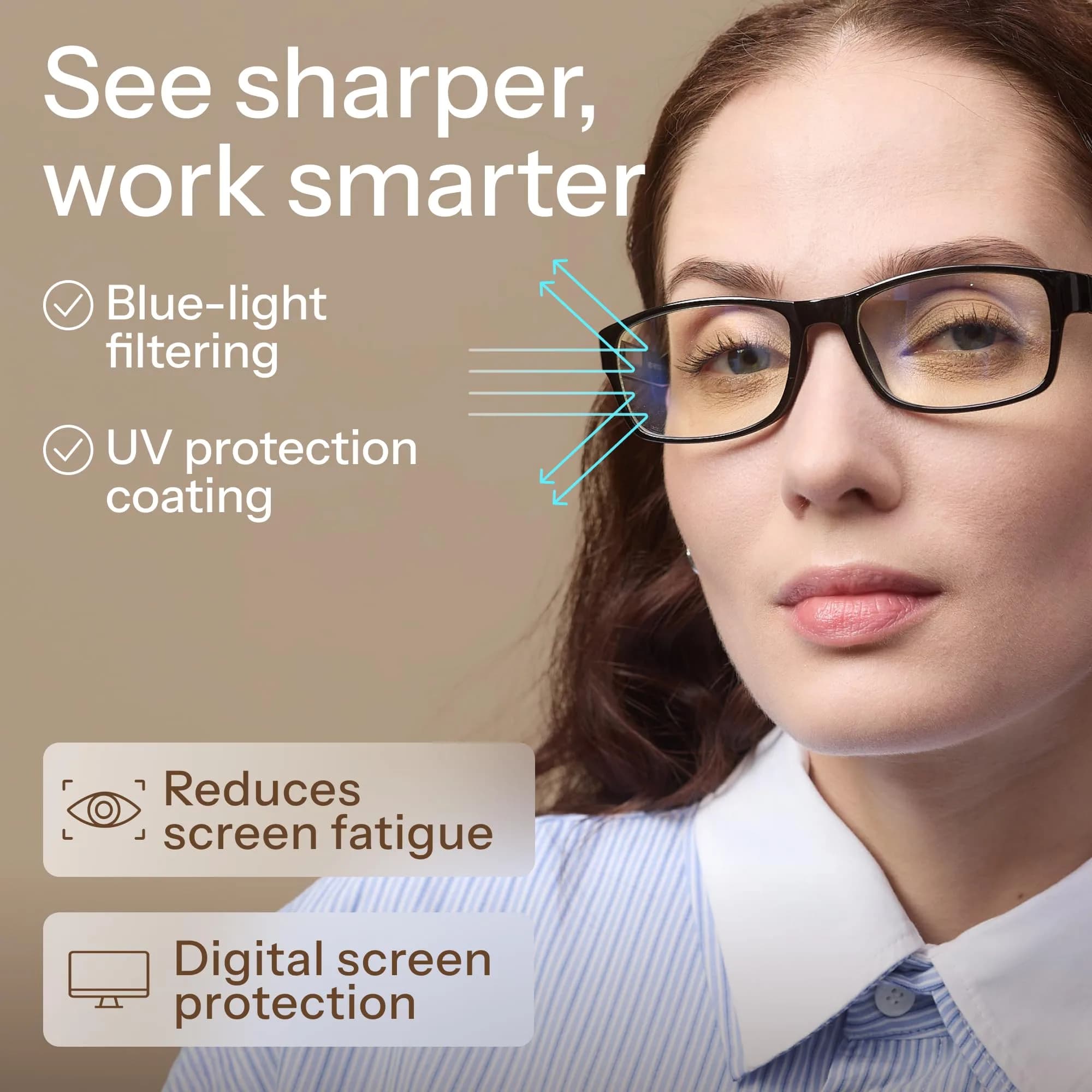 Gaoye Blue Light Blocking Reading Glasses for Women, 5-Pack Mix Color, All Day Computer Readers | Blue Light Protection with Spring Hinges thumbnail 5