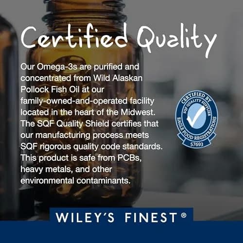 Wiley's Finest Wild Alaskan Fish Oil Prenatal DHA, 120 Count | Supports Baby Brain & Eye Development thumbnail 11