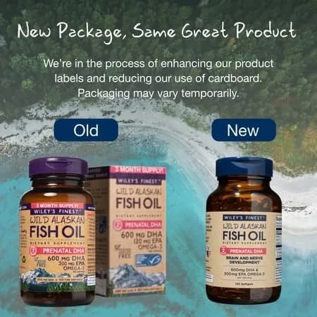 Wiley's Finest Wild Alaskan Fish Oil Prenatal DHA, 120 Count | Supports Baby Brain & Eye Development thumbnail 15